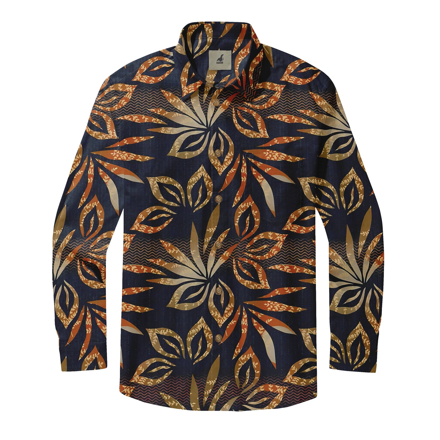 Sunset Tiki Wave Long Sleeve Shirts