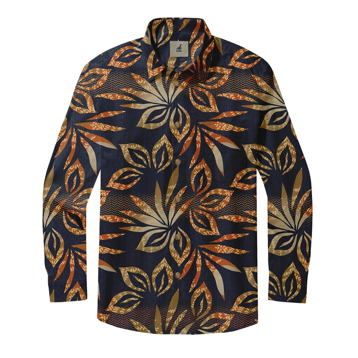 Sunset Tiki Wave Long Sleeve Shirts