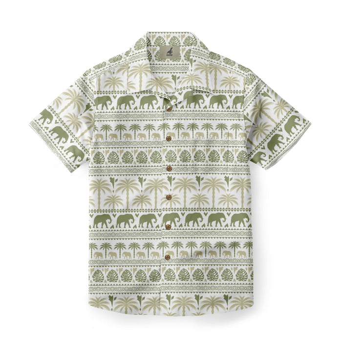 Tribal Palm Aloha Hawaiian Shirt