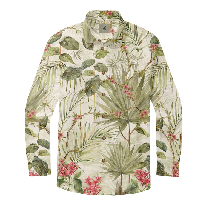 Tropical Blush Canopy Long Sleeve Shirts