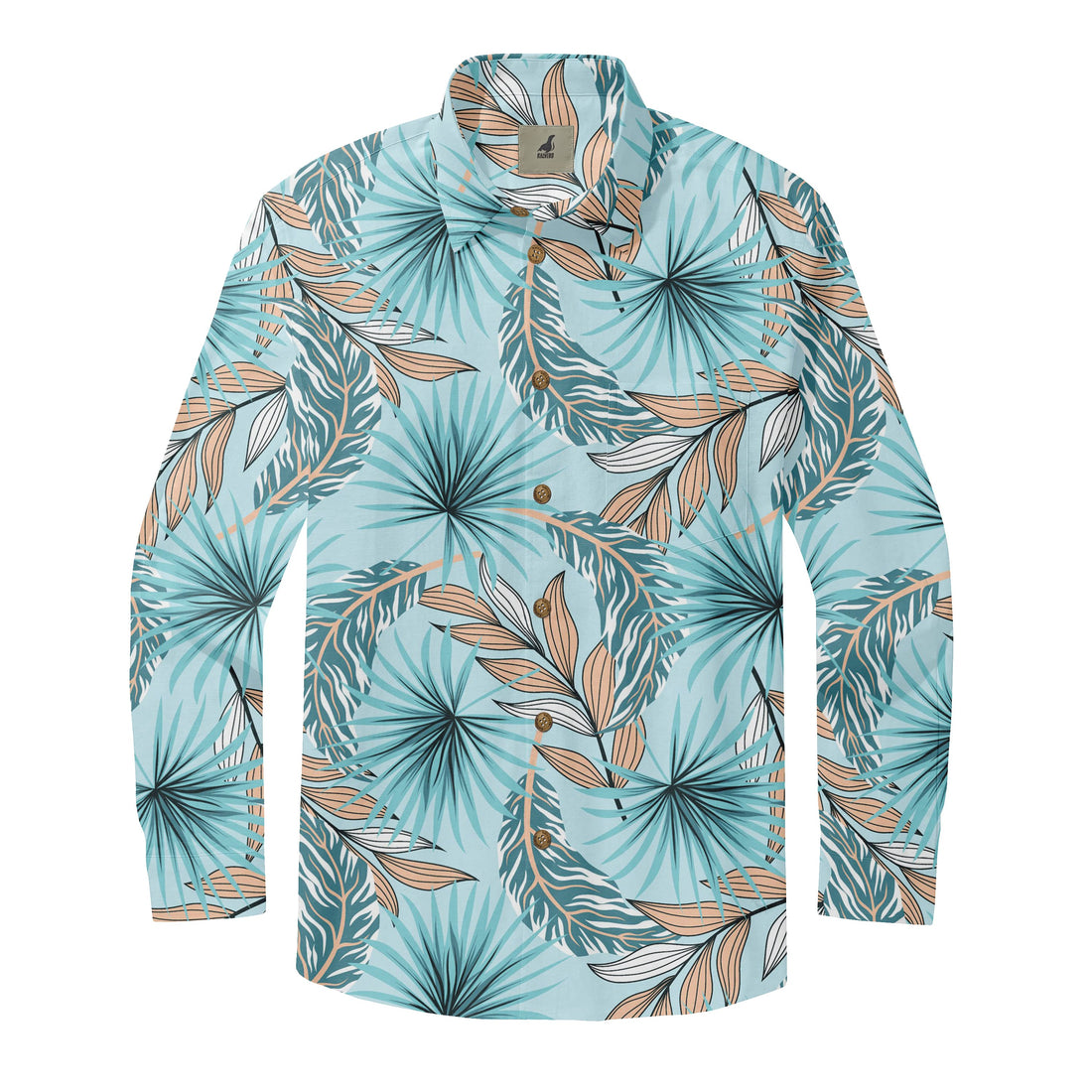 Tropical Breeze Palm Long Sleeve Shirts