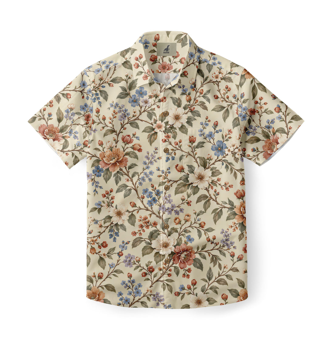 Vintage Wildflower Garden Hawaiian Shirt