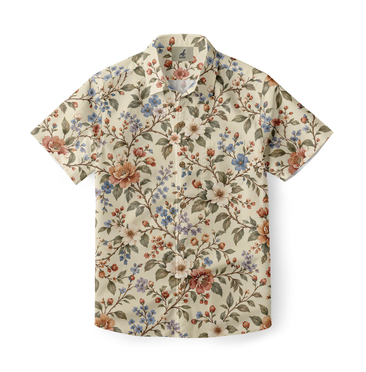 Vintage Wildflower Garden Hawaiian Shirt