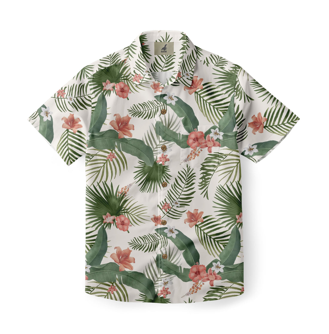 Vintage Coral Bloom Hawaiian Shirt